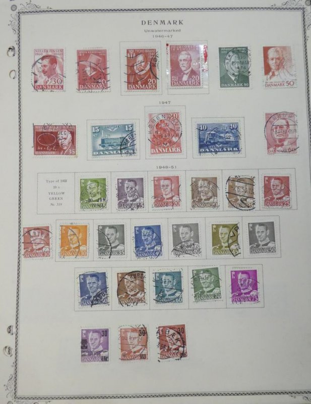 EDW1949SELL : DENMARK Nice collection on pages with many Better. Good Starter
