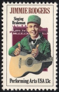 SC#1755 13¢ Jimmie Rodgers Single (1978) MNH