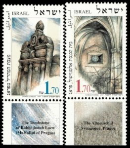 Israel 1997 - Jewish Monuments - Set of 2 Stamps - Scott #1302-03 - MNH