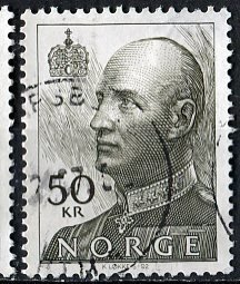 Norway; 2001: Sc. # 1020a: Used Perf. 13 1/2 x 13 3/4 Single Stamp