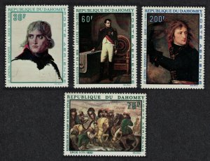 Dahomey Birth Napoleon Bonaparte 4v Paintings 1969 MNH SC#C97-C100