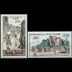 IVORY COAST 1962 - Scott# C19-20 Villages Set of 2 NH