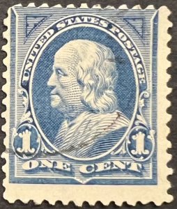 Scott#: 264 - Benjamin Franklin 1¢ 1895 BEP single used stamp - Lot F5