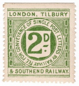 (I.B) London, Tilbury & Southend Railway : Letter Stamp 2d