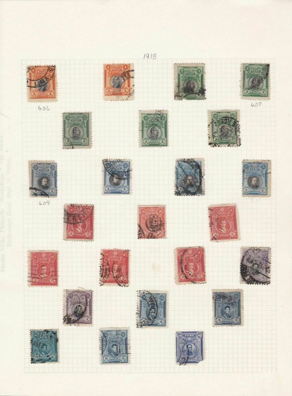 peru 1918 - 1938  stamps  ref r12950