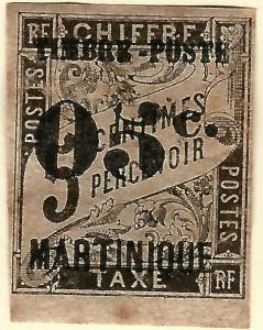 Martinique SC #22 French Colony Fine Mint hr/tone spot.....Make me an Offer!