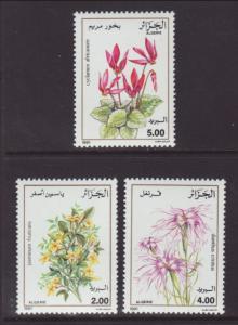 Algeria 936-940 Flowers MNH VF