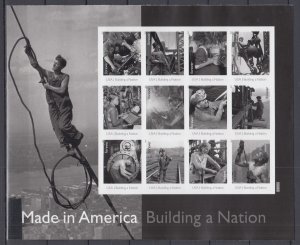 ​USA #4801m Made In America Complete Collection of 5 Imperf Sheets MNH