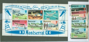 Montserrat #268-273a  Single (Complete Set)