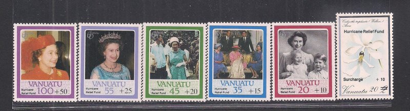 VANUATU SC# B1-6   FVF/MNH   1987