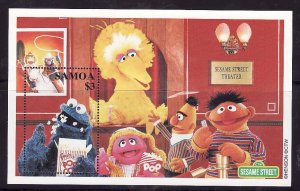 Samoa-Sc#990- id7-unused NH sheet-Sesame Street-Big Bird-2000-