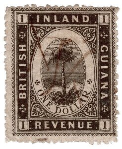 (I.B) British Guiana Revenue : Inland Revenue $1 