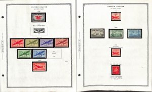 United States Stamp Collection on 22 Scott Pages, Airmail 1918-1991 Mint NH