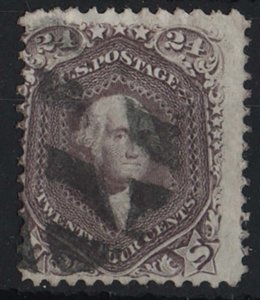 USA 1861 Washington 24c sg74 vgu cat £350