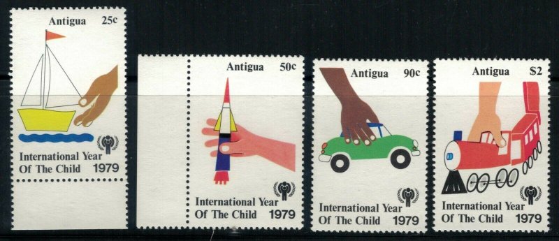 Antigua #537-41* NH CV $4.10 International Year of the Child stamps & SS