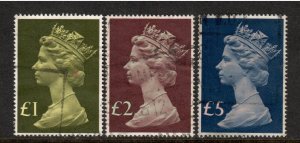 UK , Great Britain # 773 - # 775 , QEII High Value , 3 F-VF Used - I Combine S/H