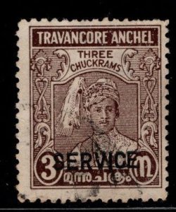 India - Feudatory state of Travancore Scott o48 Used