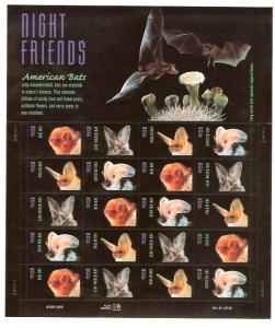 US #3664a 37¢ Bats ~ MNH