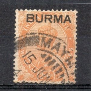 Burma 1937 Early Issue Fine Used 2a.6p. Optd NW-167061