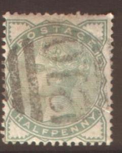 GB 1/2d pale green #78 SG165 used