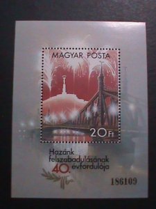 HUNGARY 1985 SC#2914 LIBERATION FROM GERMAN OCCUPATION FORCES 40TH  ANNIV: S/S