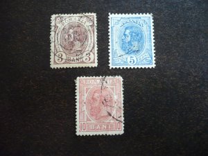 Stamps - Romania - Scott# 119,120,123 - Used Part Set of 3 Stamps