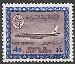 SAUDI ARABIA  Scott C91  4p Mint MNH  VF Airmail / Airliner