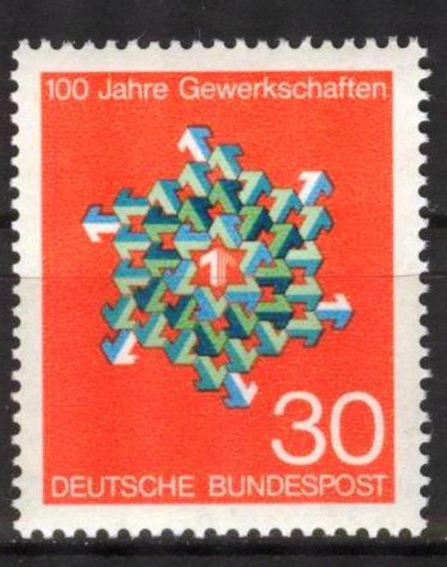 Germany 1968 100 Years of Union in Germany MNH