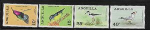 Anguilla 1968 Anguillan Birds Sc 36-39 MNH A3515