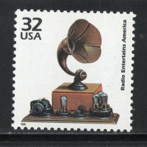 3184i ** RADIO ENTERTAINS AMERICA ** US Postage Stamp MNH