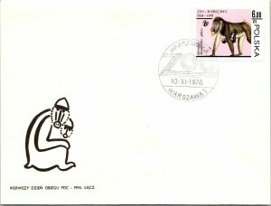 Poland 1978 FDC - Zoo, Warsaw - F12605