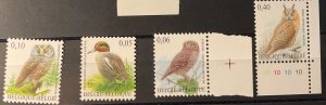 BELGIUM 2007. Birds. 4 Values.NHM-