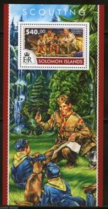 SOLOMON ISLANDS  2015 SCOUTING  SOUVENIR SHEET  MINT NH