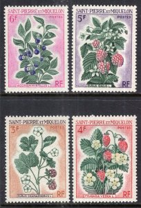 St Pierre and Miquelon 400-403 Berries MNH VF