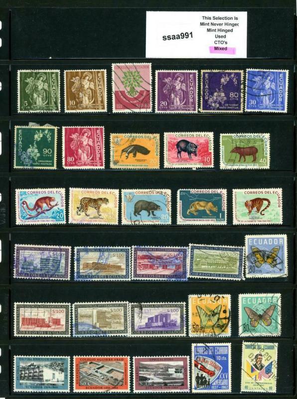 PKStamps - ssaa991 - Ecuador - Mini Lot - Check Out Image