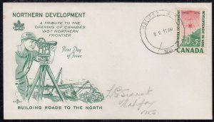 Canada Scott 391 Rose Craft FDC -  Northern Development