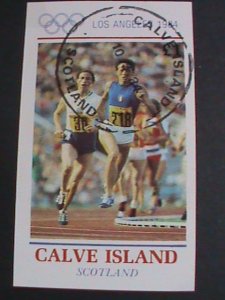 ​ CALVE ISLAND- SUMMER OLYMPIC GAMES-LOS ANGELES-USA S/S CTO VERY FINE