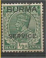 BURMA, 1937, used 1/2a, OFFICIAL Overprinted, Scott O2