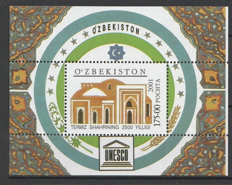 Uzbekistan 2001 Termiz City MNH Block 