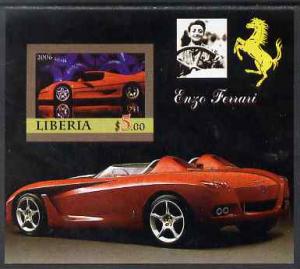 Liberia 2006 Enzo Ferrari #2 imperf m/sheet unmounted mint