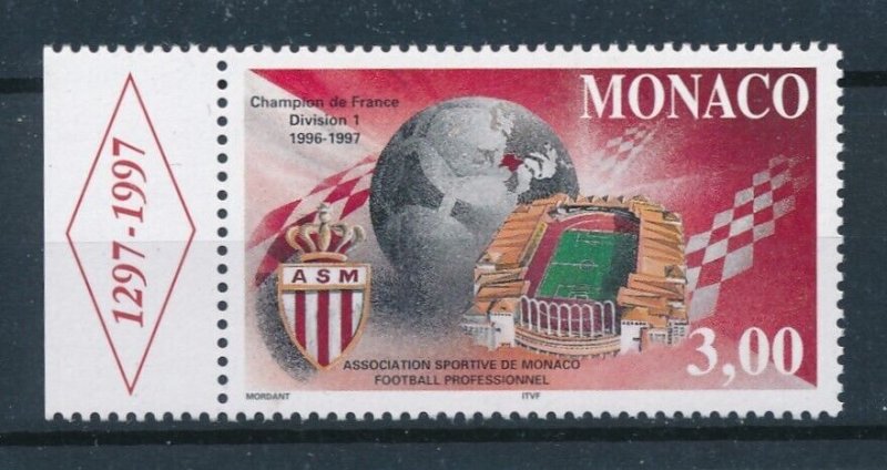[110905] Monaco 1997 Sport football soccer  MNH