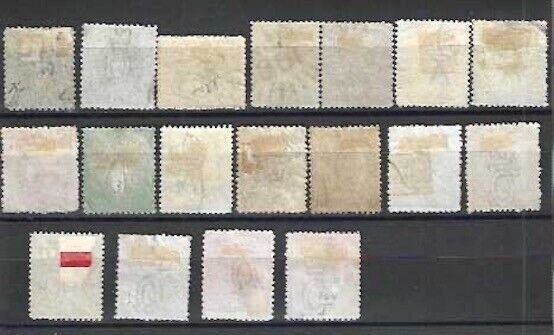 Queensland, 1860-1899, Lot of 18 Different Classic Stamps, Most are Used