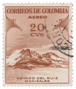 COLOMBIA 1959. AIRMAIL STAMP. SCOTT # C330. USED. # 1