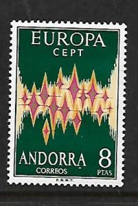 SPANISH ANDORRA, 62, MNH, EUROPA