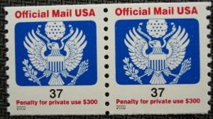 US #O159 MNH Coil Pair SCV $1.40