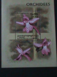 CAMBODIA-1997 SC#1684-LOVELY BEAUTIFUL ORCHIDS MNH S/S-VERY FINE-LAST ONE