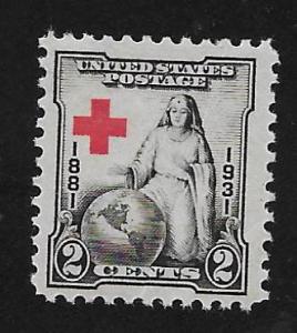 SC# 702 - (2c) - Red Cross, MNH single