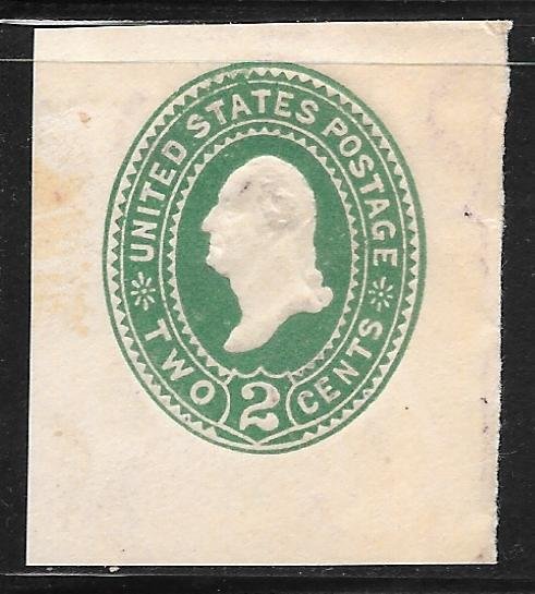 USA U311: 2c Washington, cut square, unused