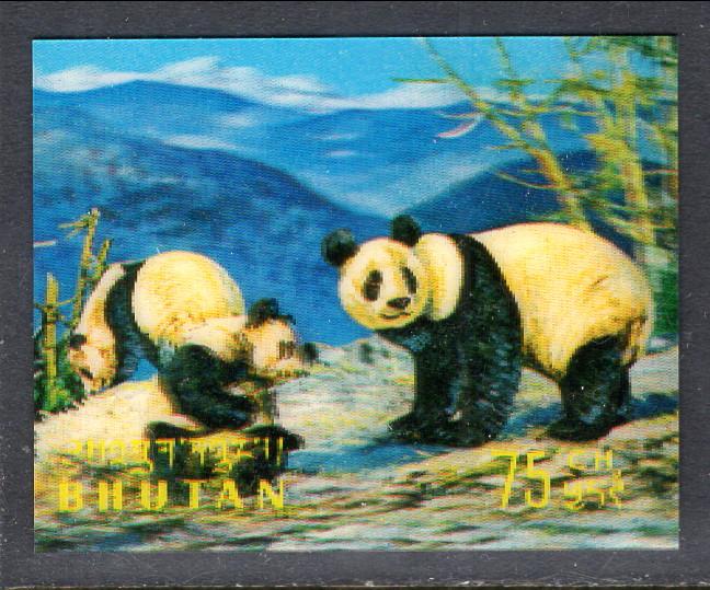 Bhutan 116G Pandas MNH VF