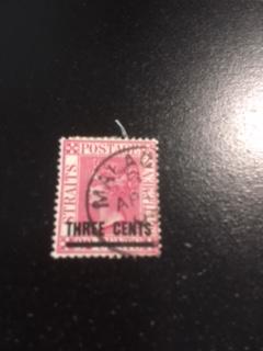 Straits Settlements sc 73 uhr cancel